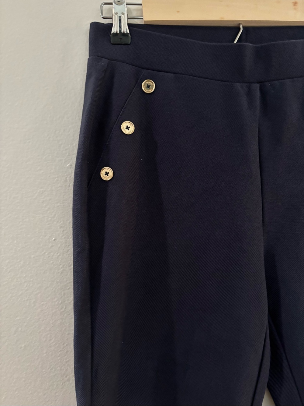 Michael Kors Navy Pants with Branded Waist Tag - Picture 2 of 11